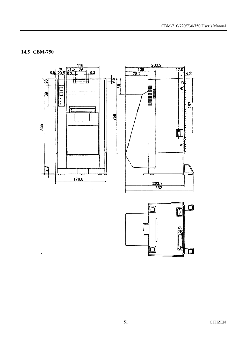 Citizen Systems CBM-720 User Manual | Page 57 / 81