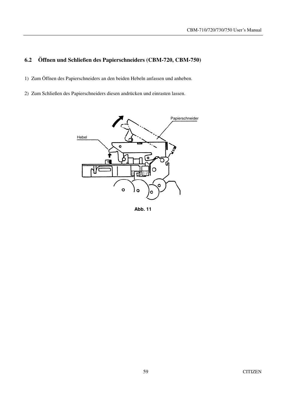 Citizen Systems CBM-720 User Manual | Page 65 / 81
