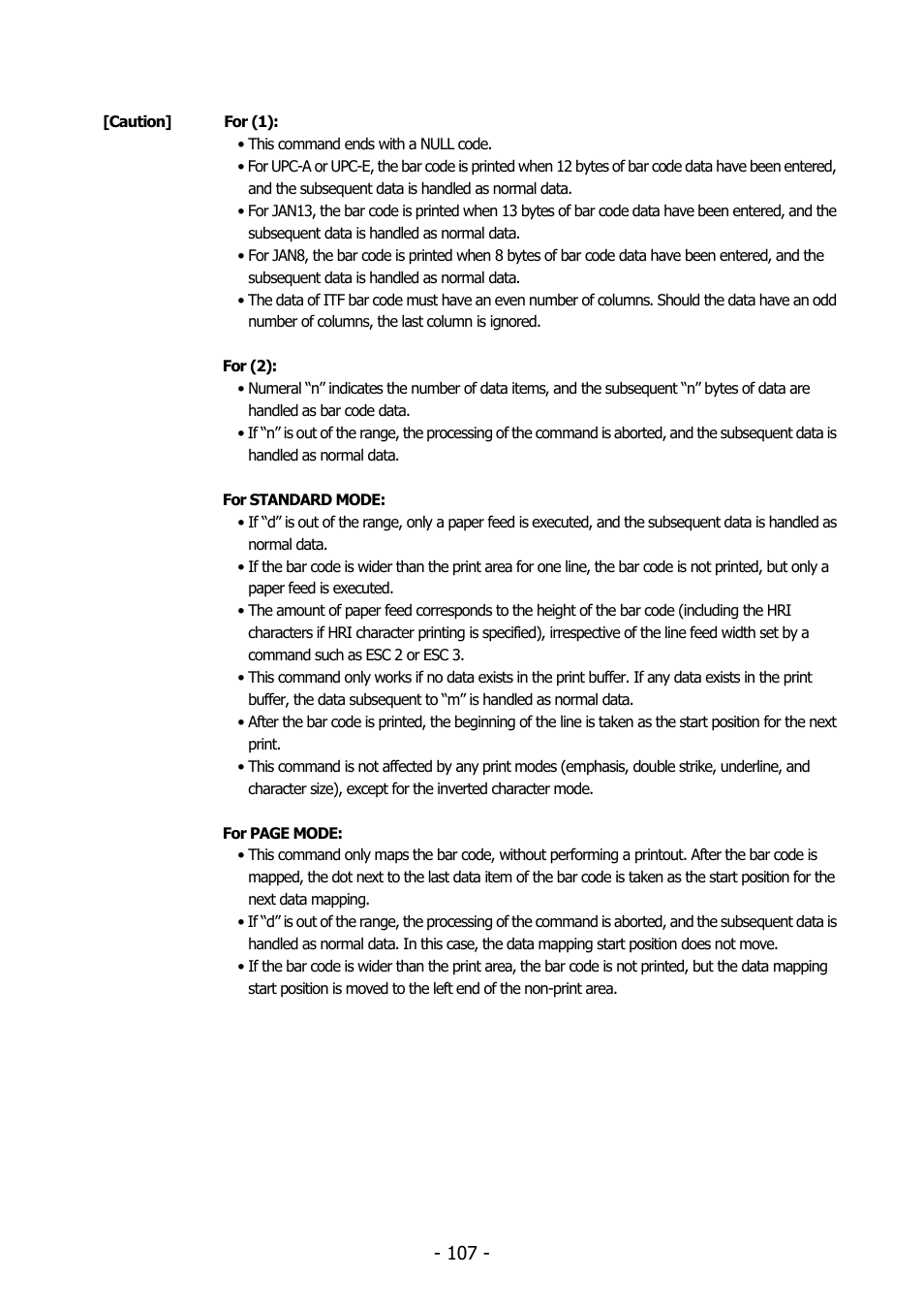 Citizen Systems BD2-2220 User Manual | Page 107 / 312