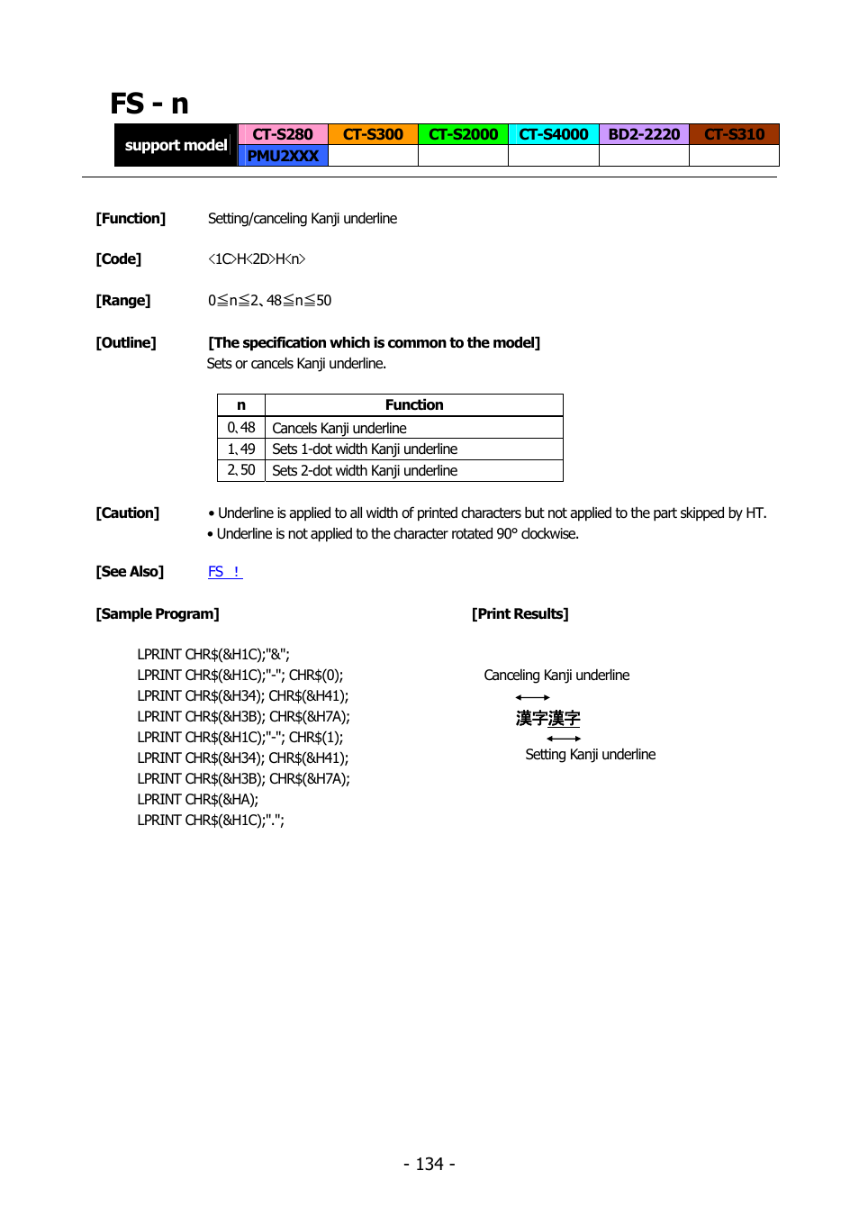 Fs - n | Citizen Systems BD2-2220 User Manual | Page 134 / 312