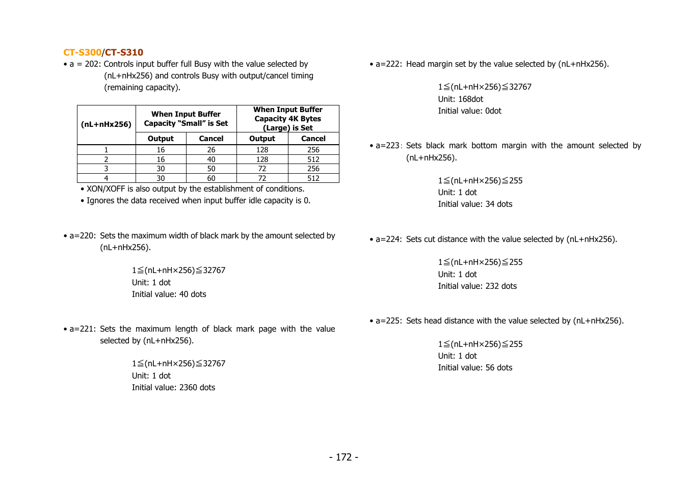 Citizen Systems BD2-2220 User Manual | Page 172 / 312