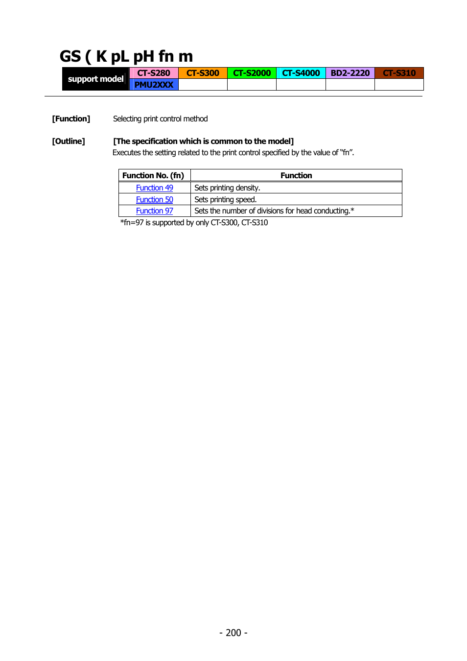 Gs ( k pl ph fn m, Gs ( k | Citizen Systems BD2-2220 User Manual | Page 200 / 312