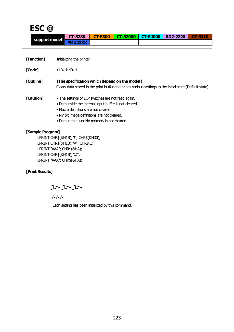 Citizen Systems BD2-2220 User Manual | Page 223 / 312