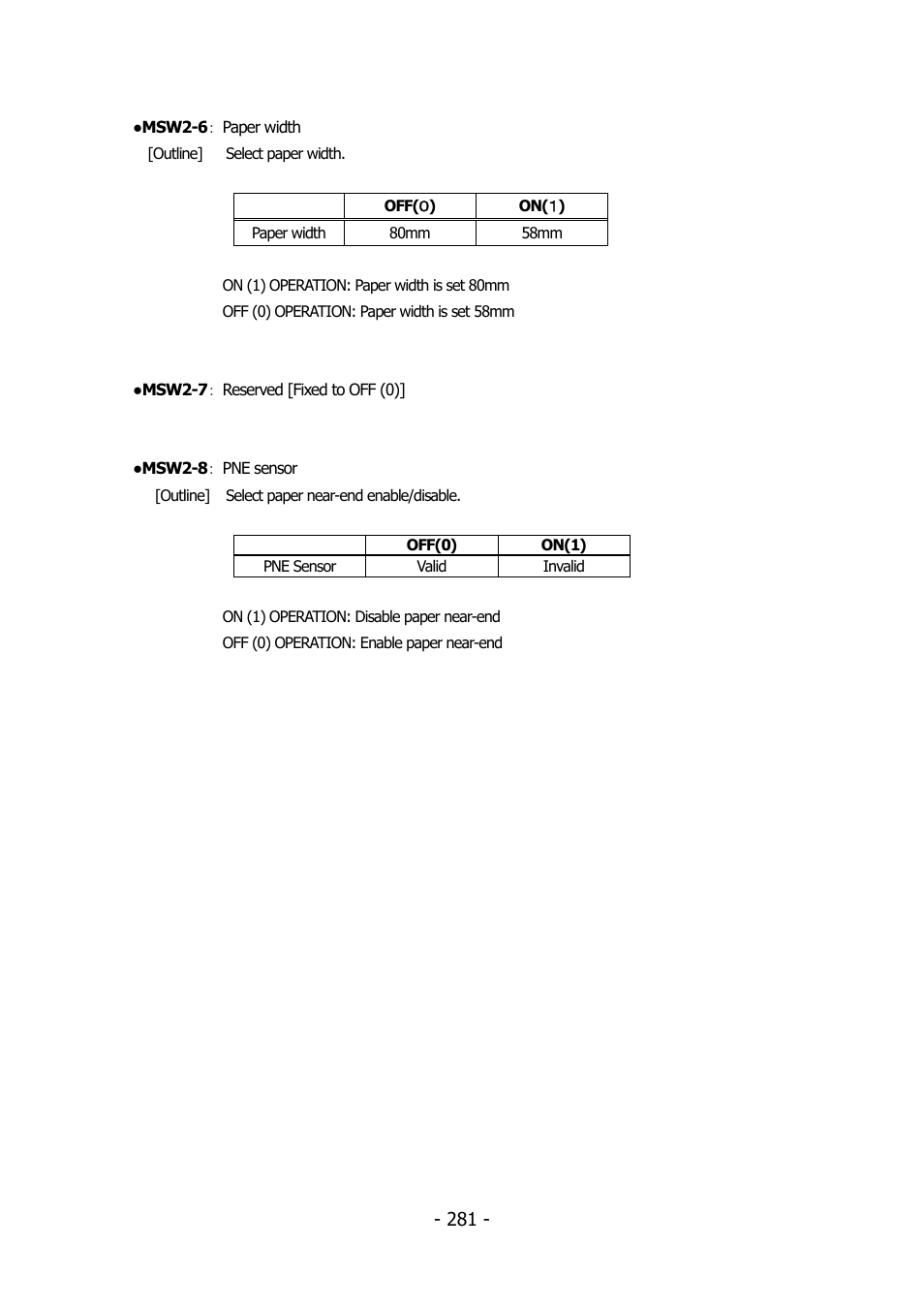 Citizen Systems BD2-2220 User Manual | Page 281 / 312