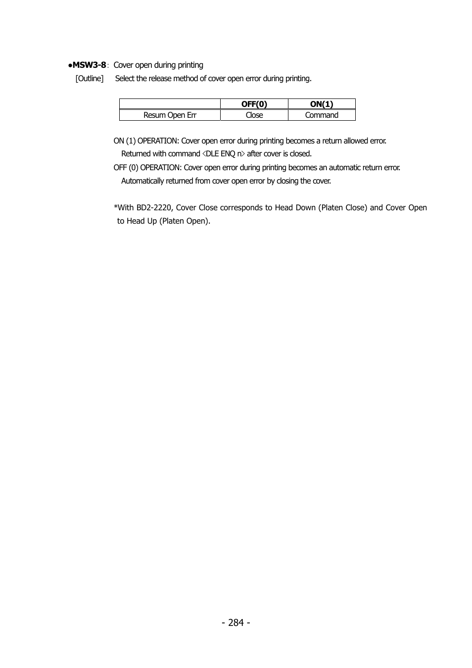 Citizen Systems BD2-2220 User Manual | Page 284 / 312