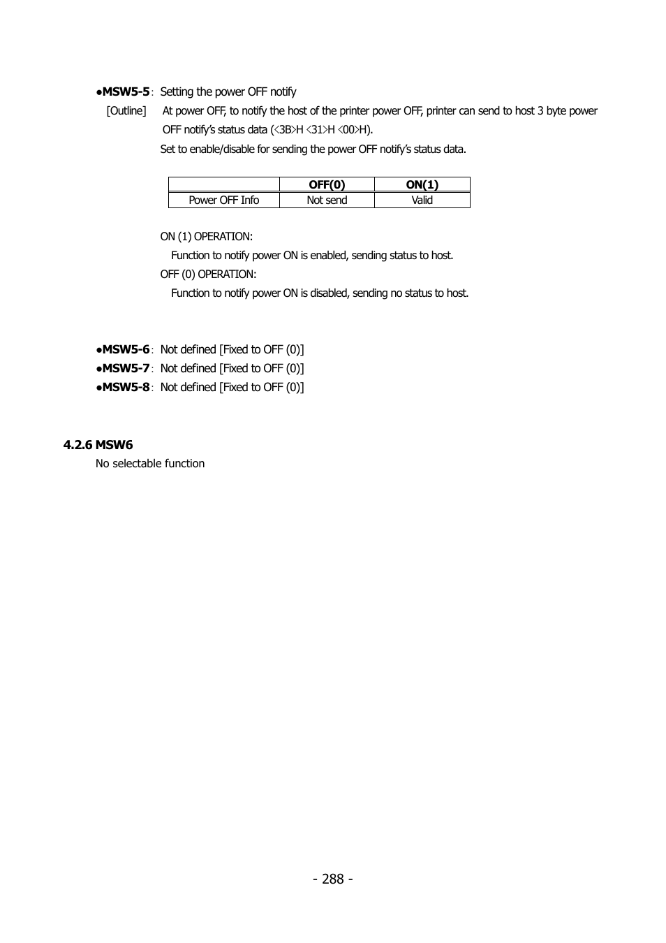 6 msw6 | Citizen Systems BD2-2220 User Manual | Page 288 / 312