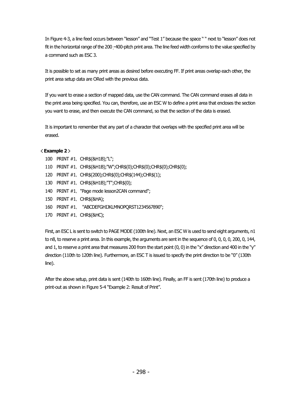 Citizen Systems BD2-2220 User Manual | Page 298 / 312