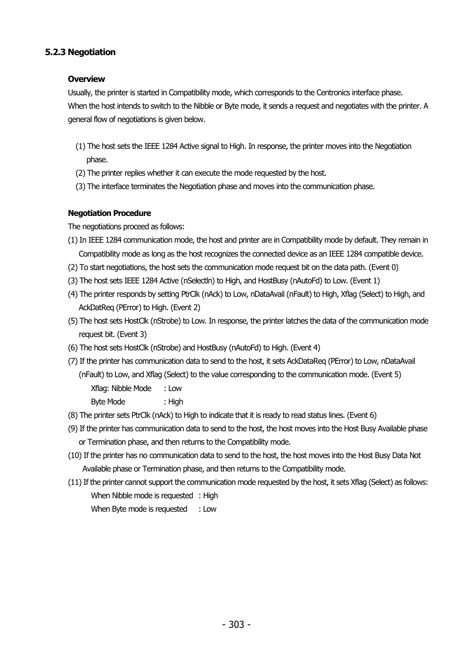 3 negotiation | Citizen Systems BD2-2220 User Manual | Page 303 / 312