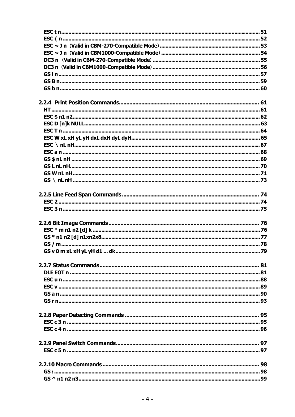Citizen Systems BD2-2220 User Manual | Page 4 / 312