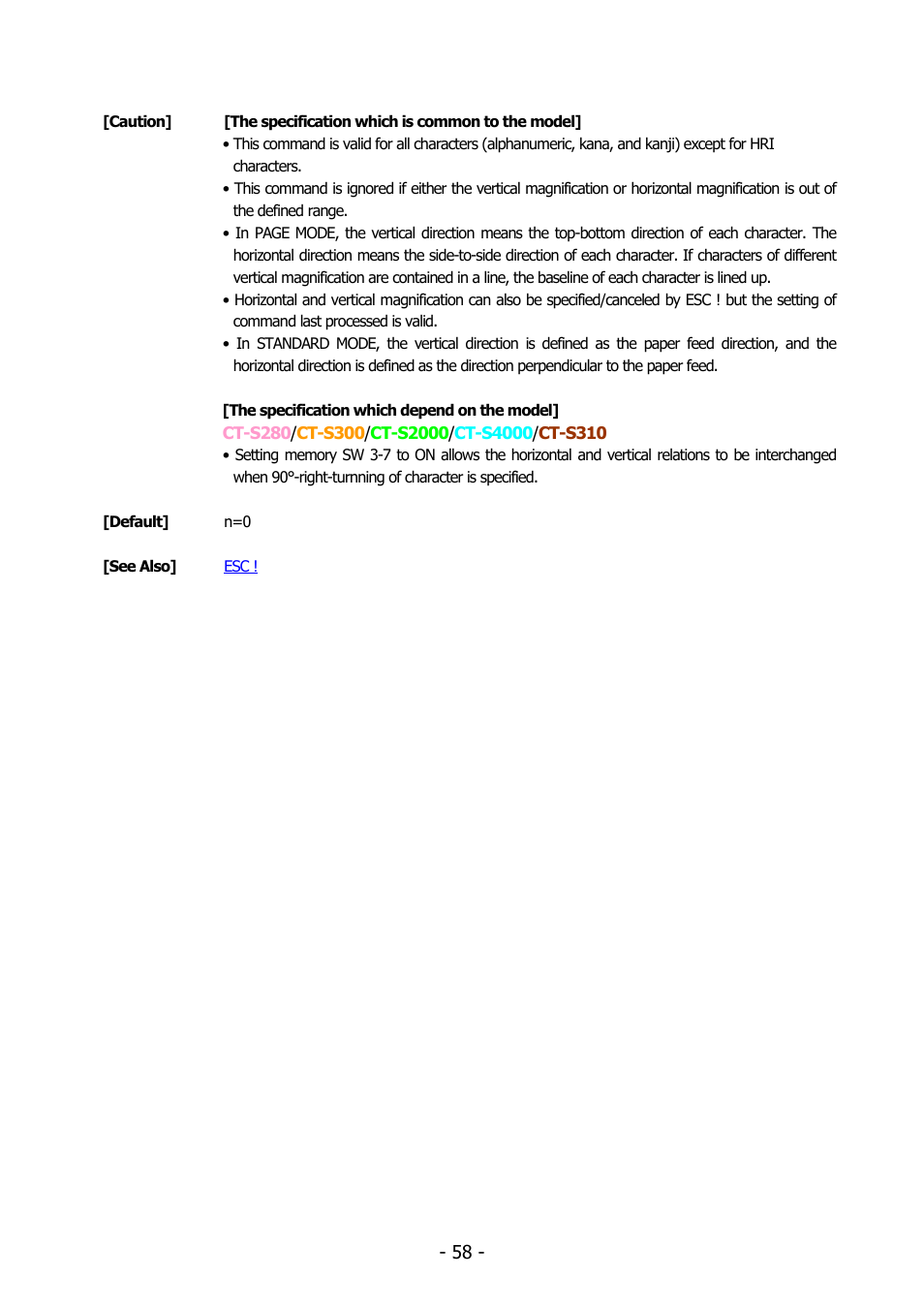 Citizen Systems BD2-2220 User Manual | Page 58 / 312