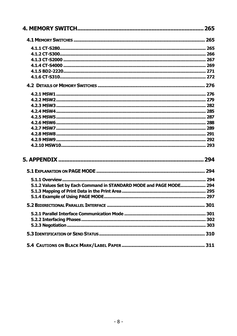 Citizen Systems BD2-2220 User Manual | Page 8 / 312