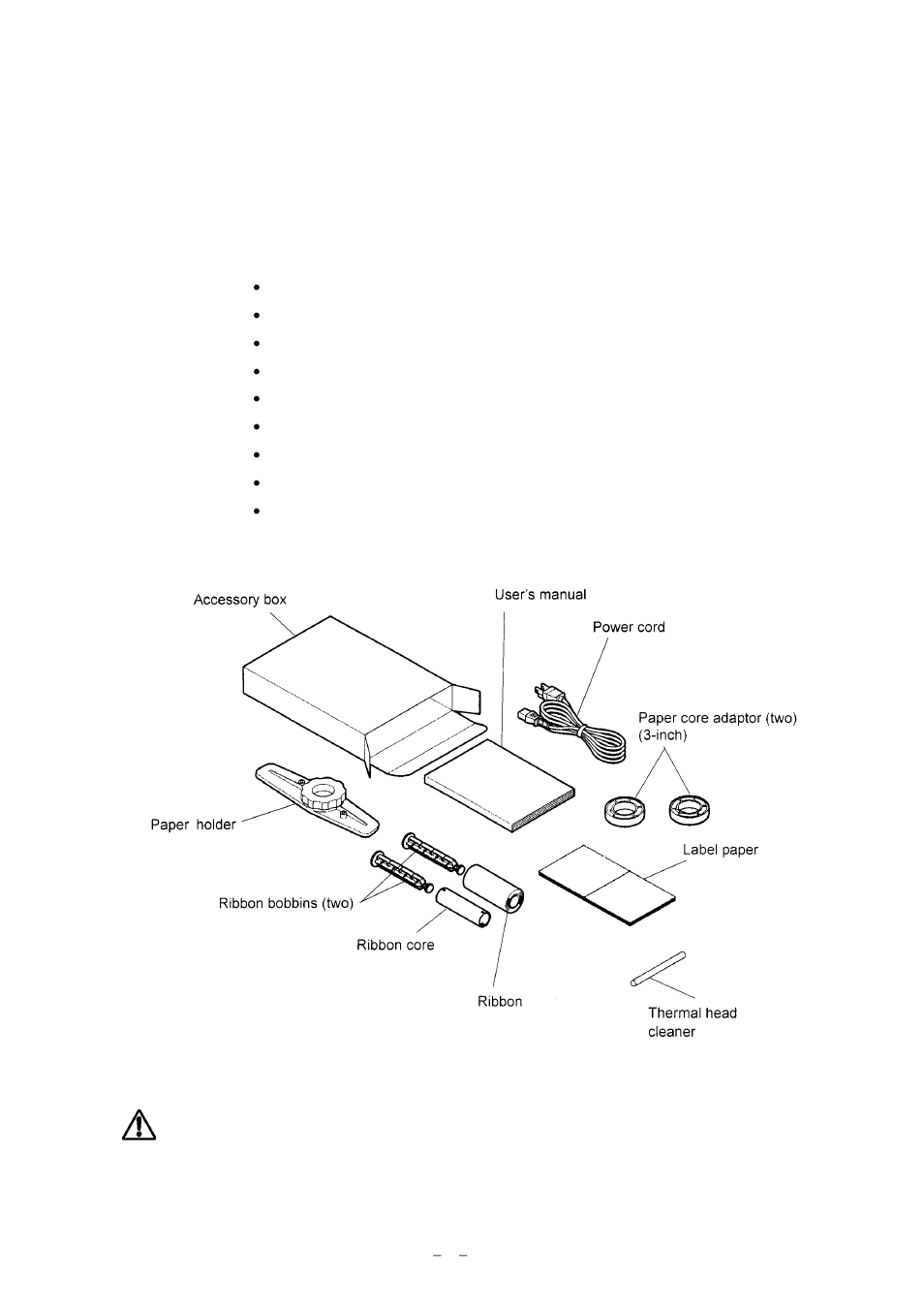 1 checking items inside the accessory box | Citizen Systems CLP-9001 User Manual | Page 12 / 73