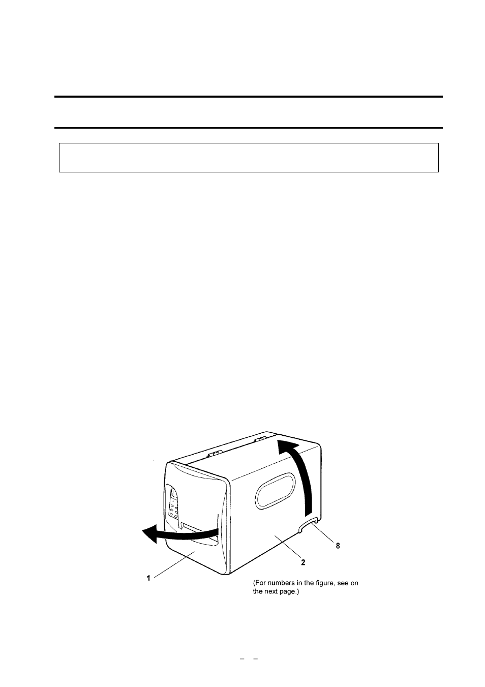 Chapter, Names and functions of printer parts, 1 printer main body | Citizen Systems CLP-9001 User Manual | Page 19 / 73