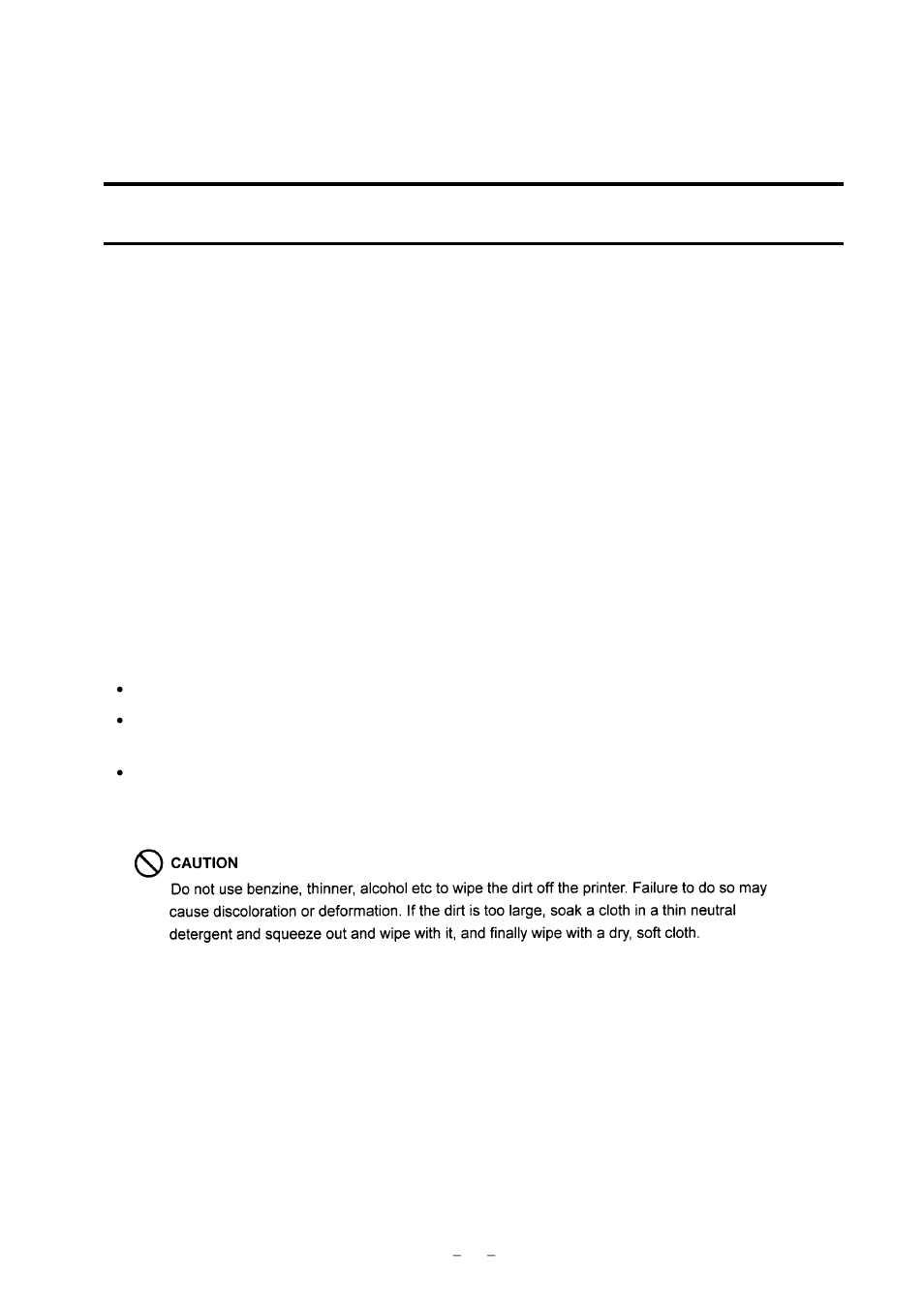 Chapter, Maintenance, 1 printer care | Citizen Systems CLP-9001 User Manual | Page 63 / 73