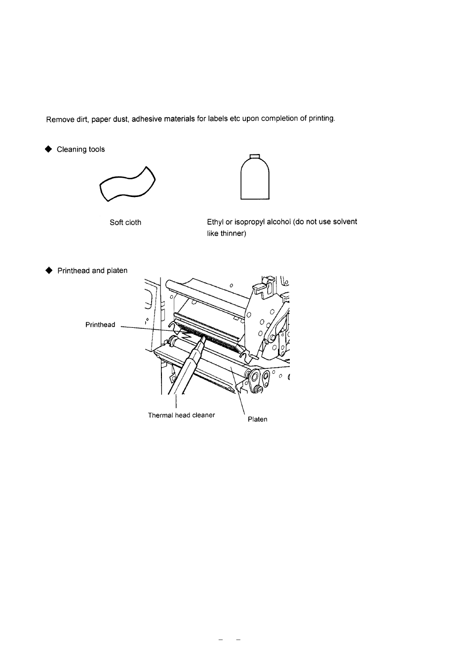 2 cleaning method | Citizen Systems CLP-9001 User Manual | Page 64 / 73