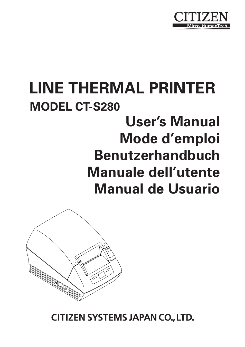 Citizen Systems CT-S280 User Manual | 136 pages