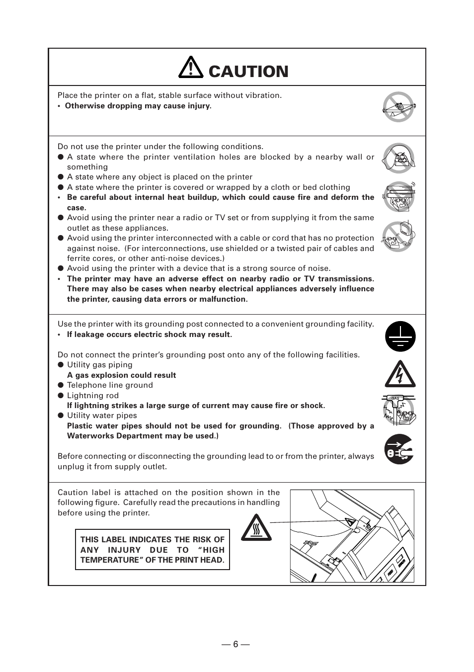 Caution | Citizen Systems CT-S280 User Manual | Page 11 / 136