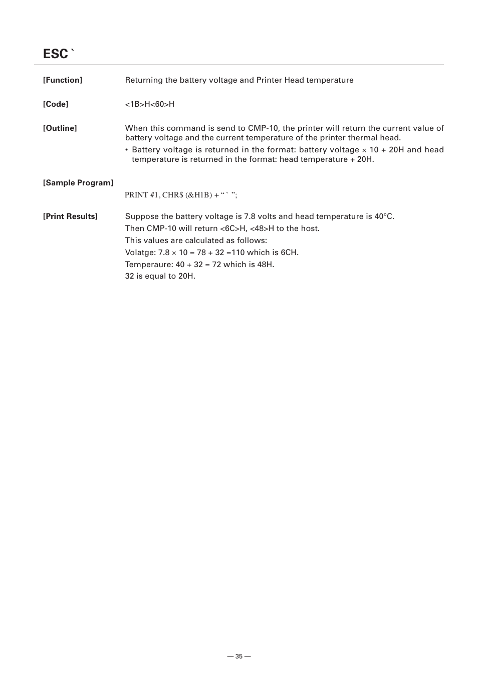 Citizen Systems Model CMP-10 User Manual | Page 37 / 80