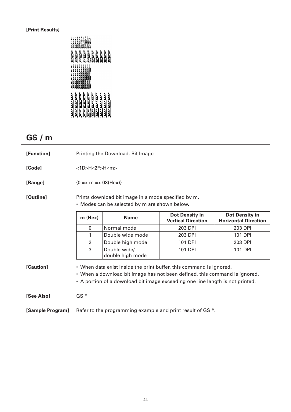 Gs / m | Citizen Systems Model CMP-10 User Manual | Page 46 / 80