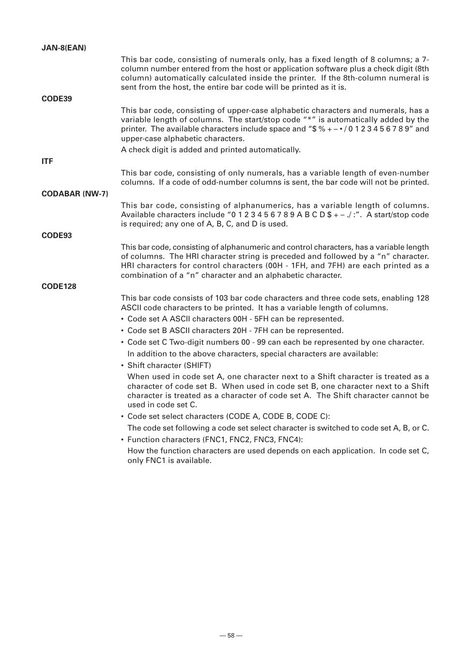 Citizen Systems Model CMP-10 User Manual | Page 60 / 80