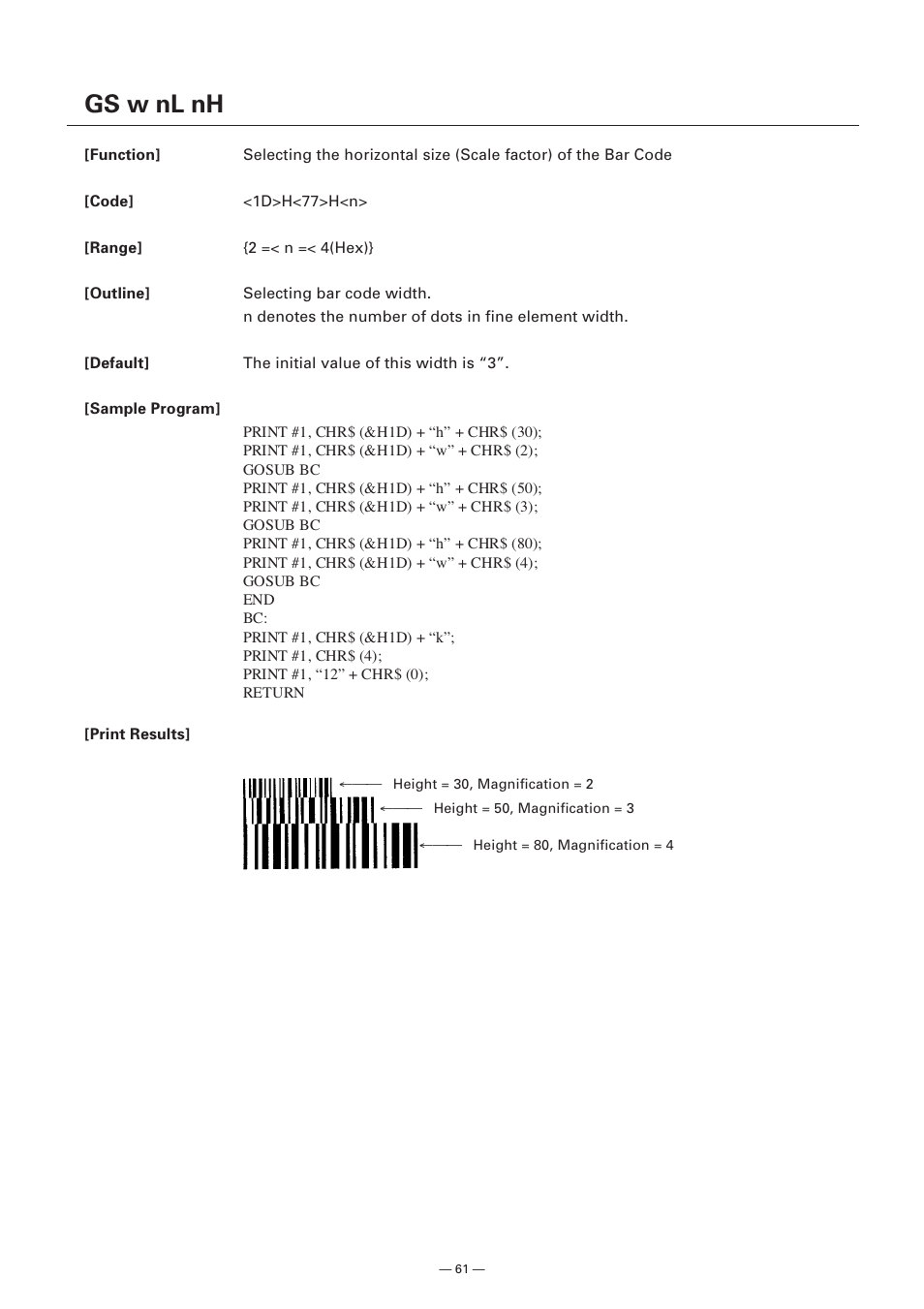 Gs w nl nh | Citizen Systems Model CMP-10 User Manual | Page 63 / 80