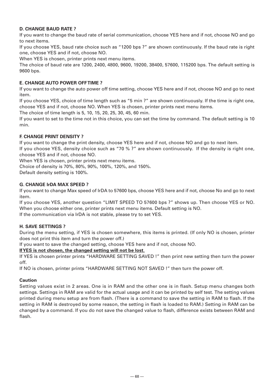 Citizen Systems Model CMP-10 User Manual | Page 70 / 80