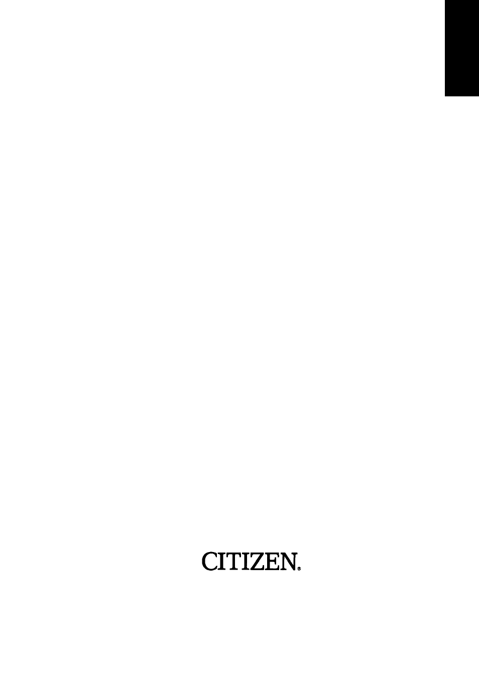 Citizen Systems CLP 6002 User Manual | 26 pages