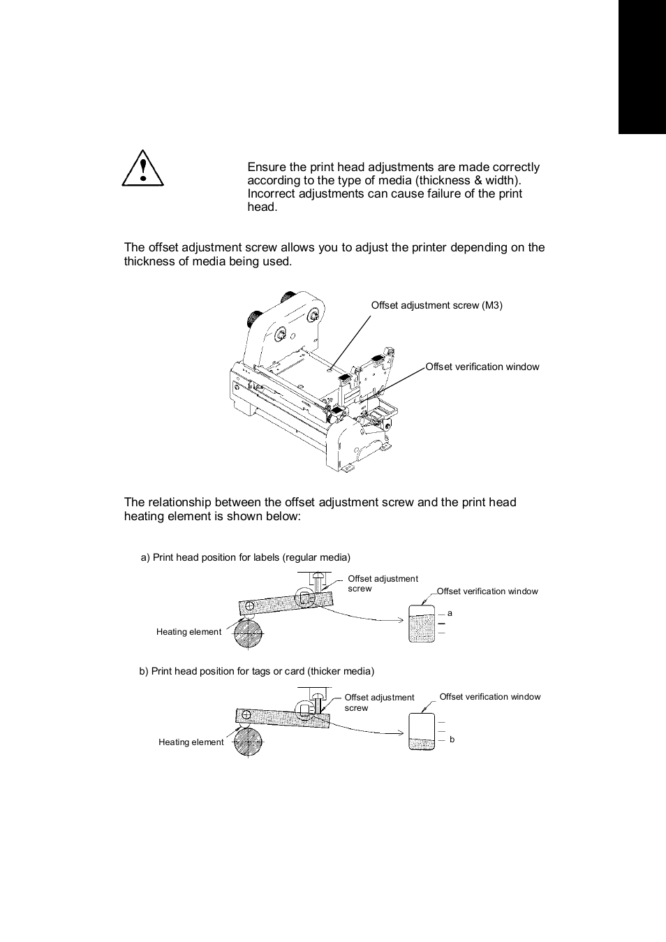 4 media thickness adjustments | Citizen Systems CLP 6002 User Manual | Page 19 / 26