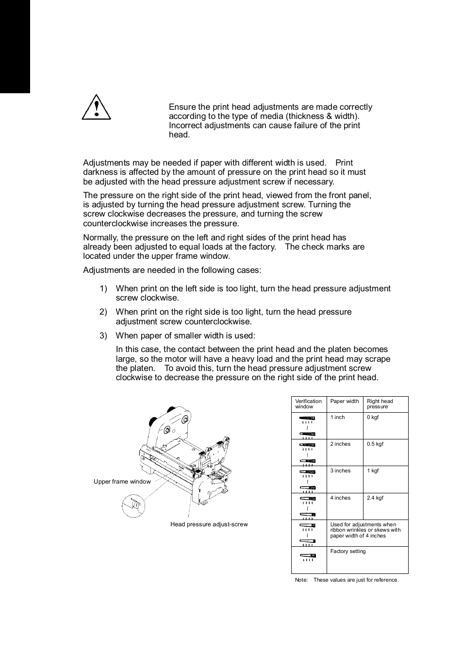 5 media width adjustments | Citizen Systems CLP 6002 User Manual | Page 20 / 26