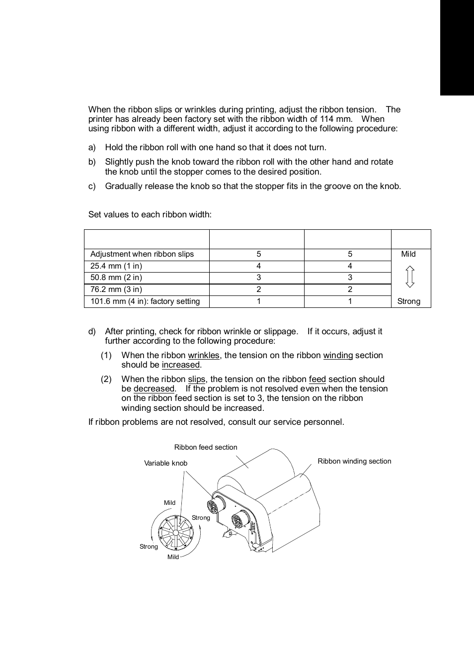 6 ribbon tension adjustments | Citizen Systems CLP 6002 User Manual | Page 21 / 26