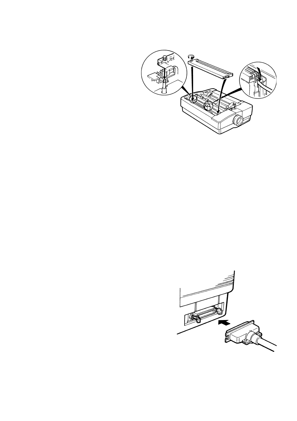 Installing the ribbon, Connecting to your computer | Citizen Systems Citizen Swift 90 User Manual | Page 10 / 44