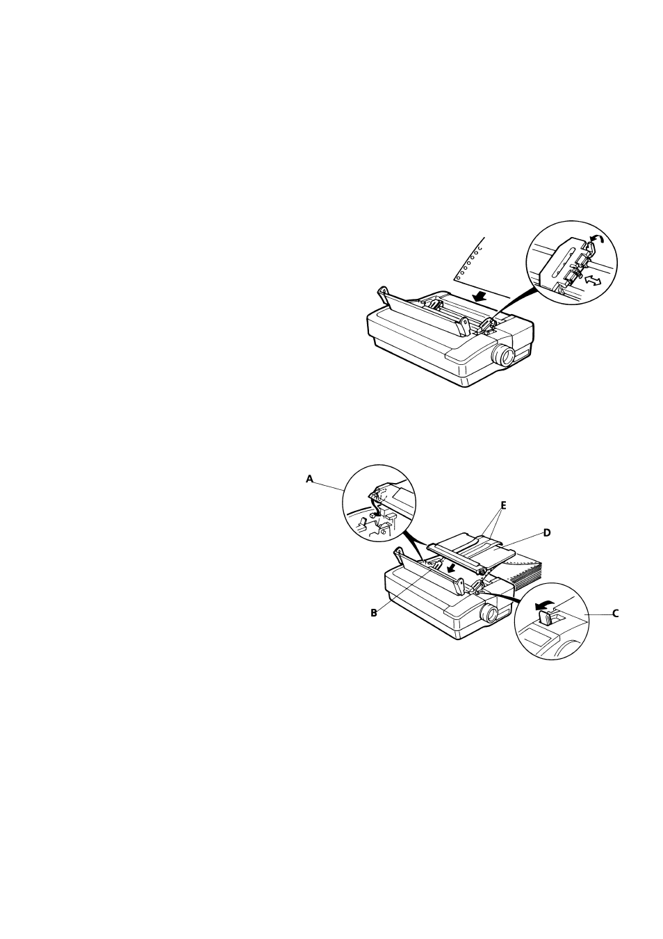 Printing on continuous paper, Printing on single sheets | Citizen Systems Citizen Swift 90 User Manual | Page 16 / 44