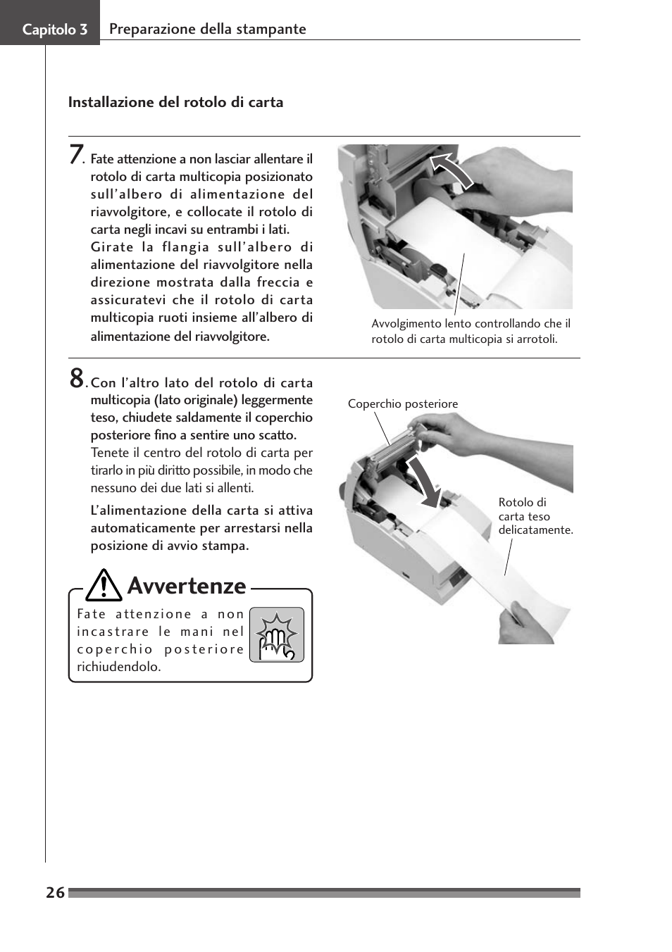 Avvertenze | Citizen Systems Citizen CD-S500 User Manual | Page 162 / 220