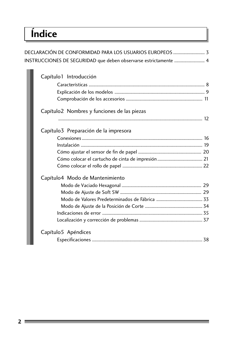 Índice | Citizen Systems Citizen CD-S500 User Manual | Page 180 / 220