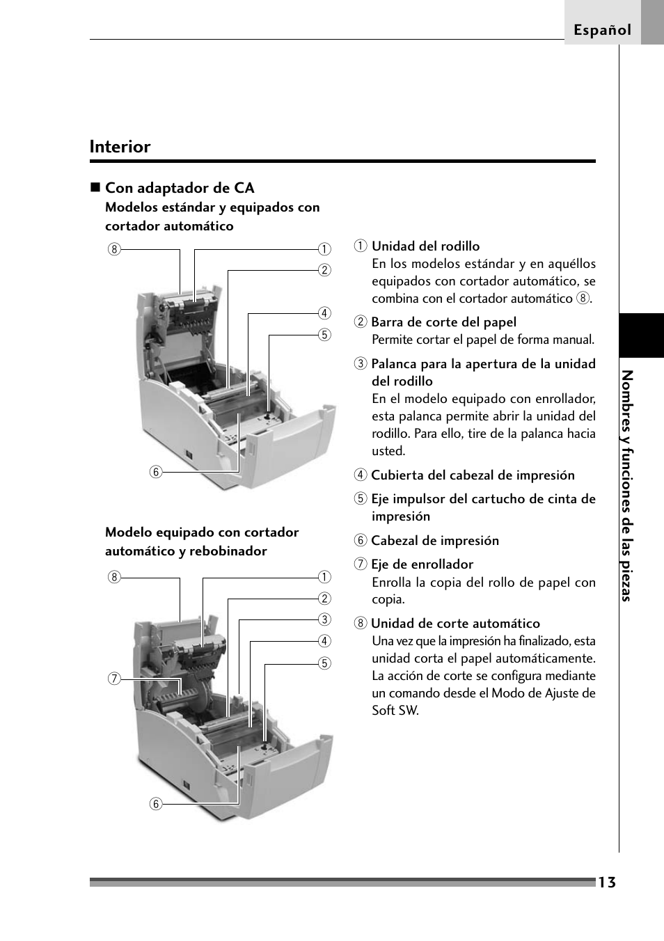 Interior | Citizen Systems Citizen CD-S500 User Manual | Page 191 / 220