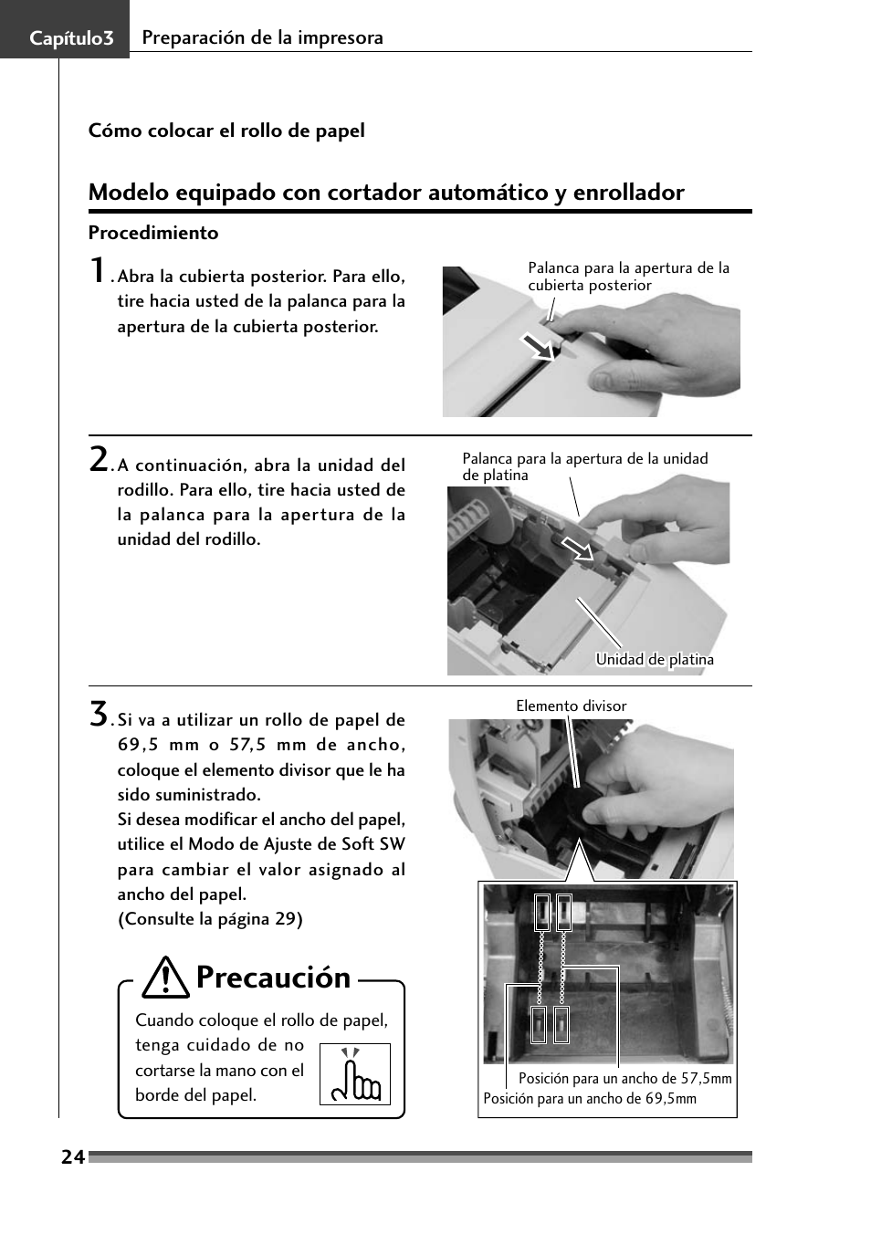 Precaución | Citizen Systems Citizen CD-S500 User Manual | Page 202 / 220