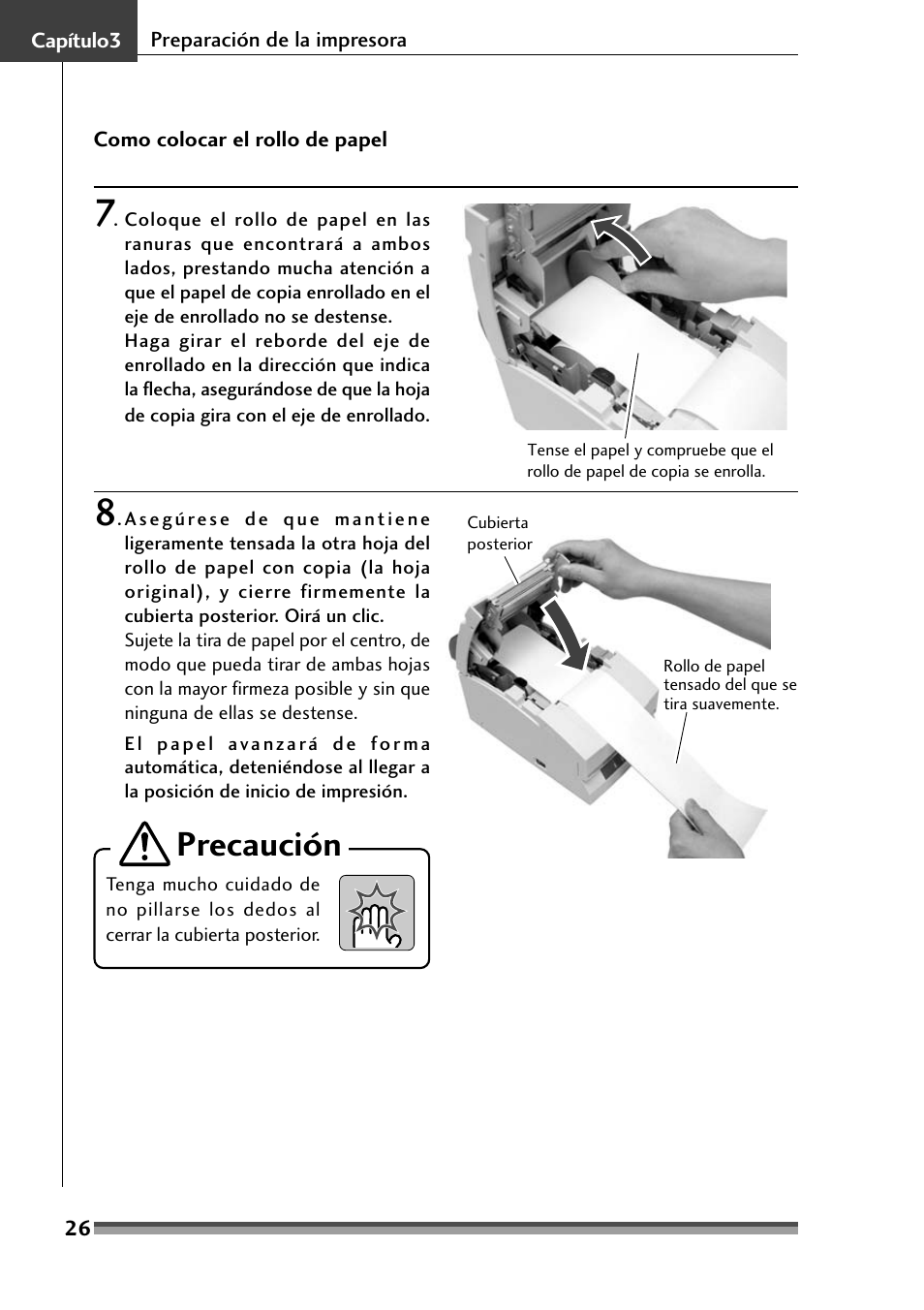 Precaución | Citizen Systems Citizen CD-S500 User Manual | Page 204 / 220