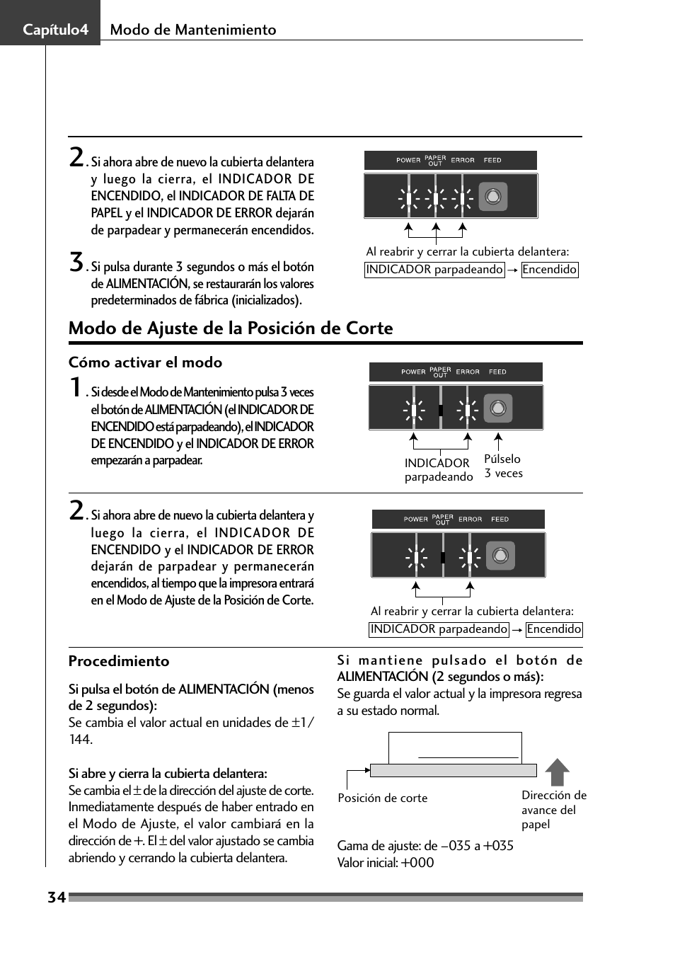 Modo de ajuste de la posición de corte | Citizen Systems Citizen CD-S500 User Manual | Page 212 / 220