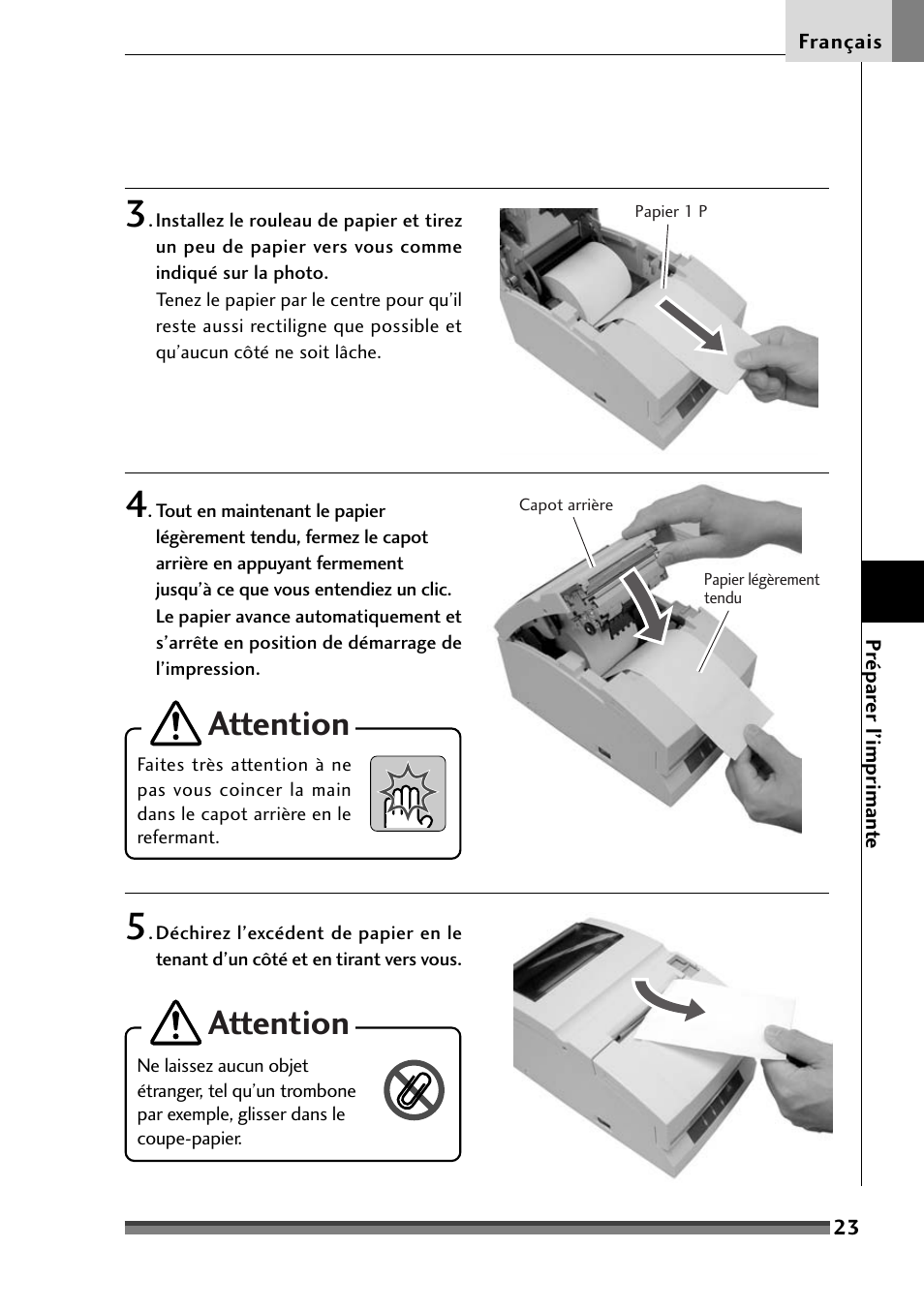 Attention | Citizen Systems Citizen CD-S500 User Manual | Page 75 / 220