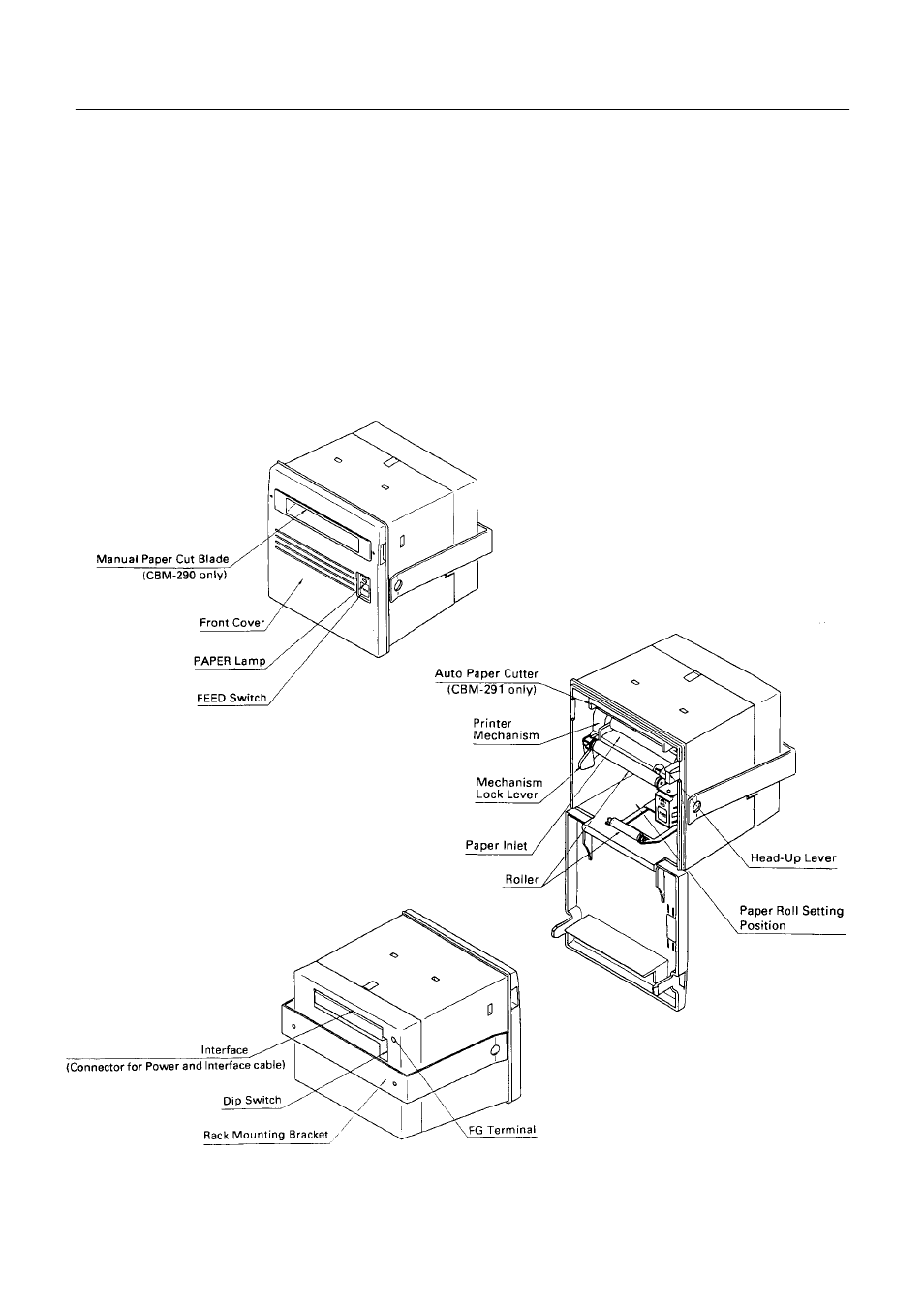 4 specified power supply, 5 outer appearances and parts name, 1 outer appearances and parts name | Citizen Systems 291 User Manual | Page 19 / 60