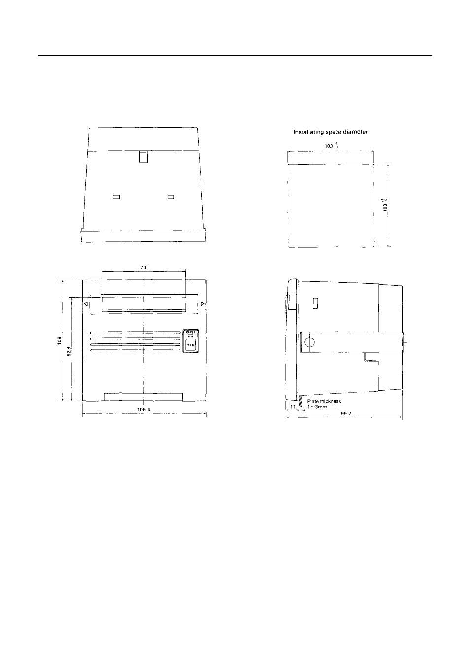 Appendix 2. outer appearance | Citizen Systems 291 User Manual | Page 59 / 60