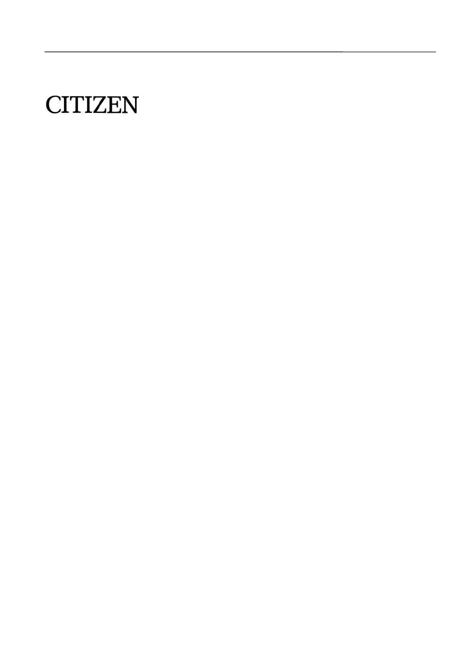 Citizen Systems CBM-290 User Manual | 49 pages