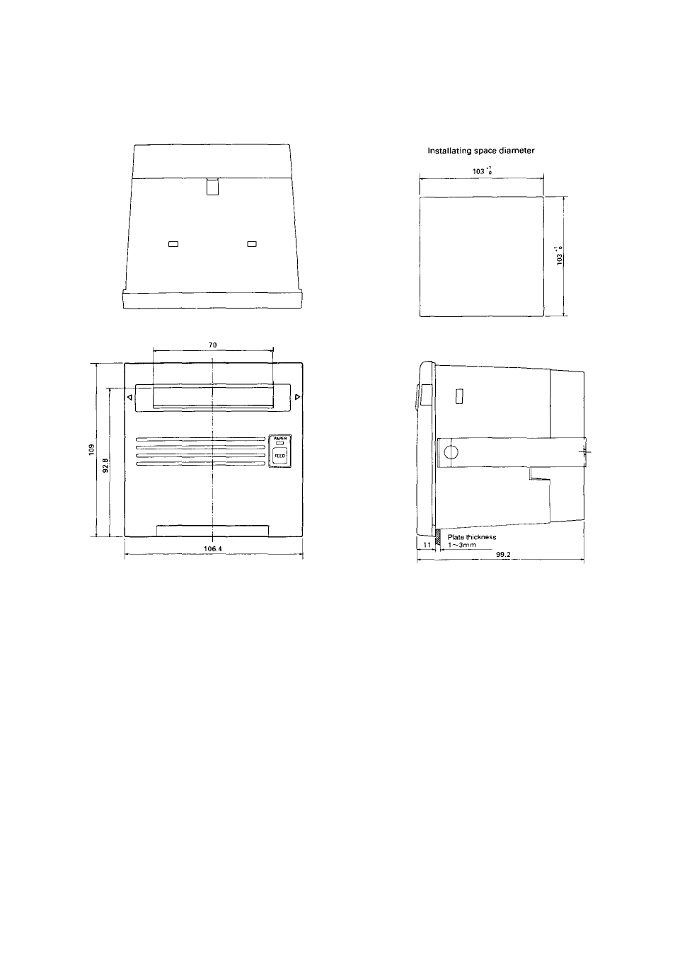 Appendix 2.outer appearance | Citizen Systems CBM-290 User Manual | Page 49 / 49