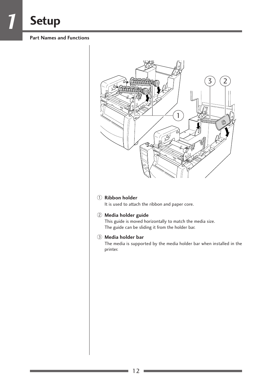 Setup | Citizen Systems Citizen CL-S700 User Manual | Page 12 / 70