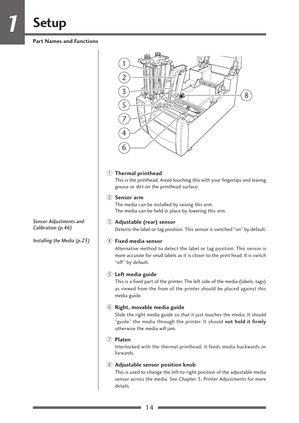 Setup | Citizen Systems Citizen CL-S700 User Manual | Page 14 / 70
