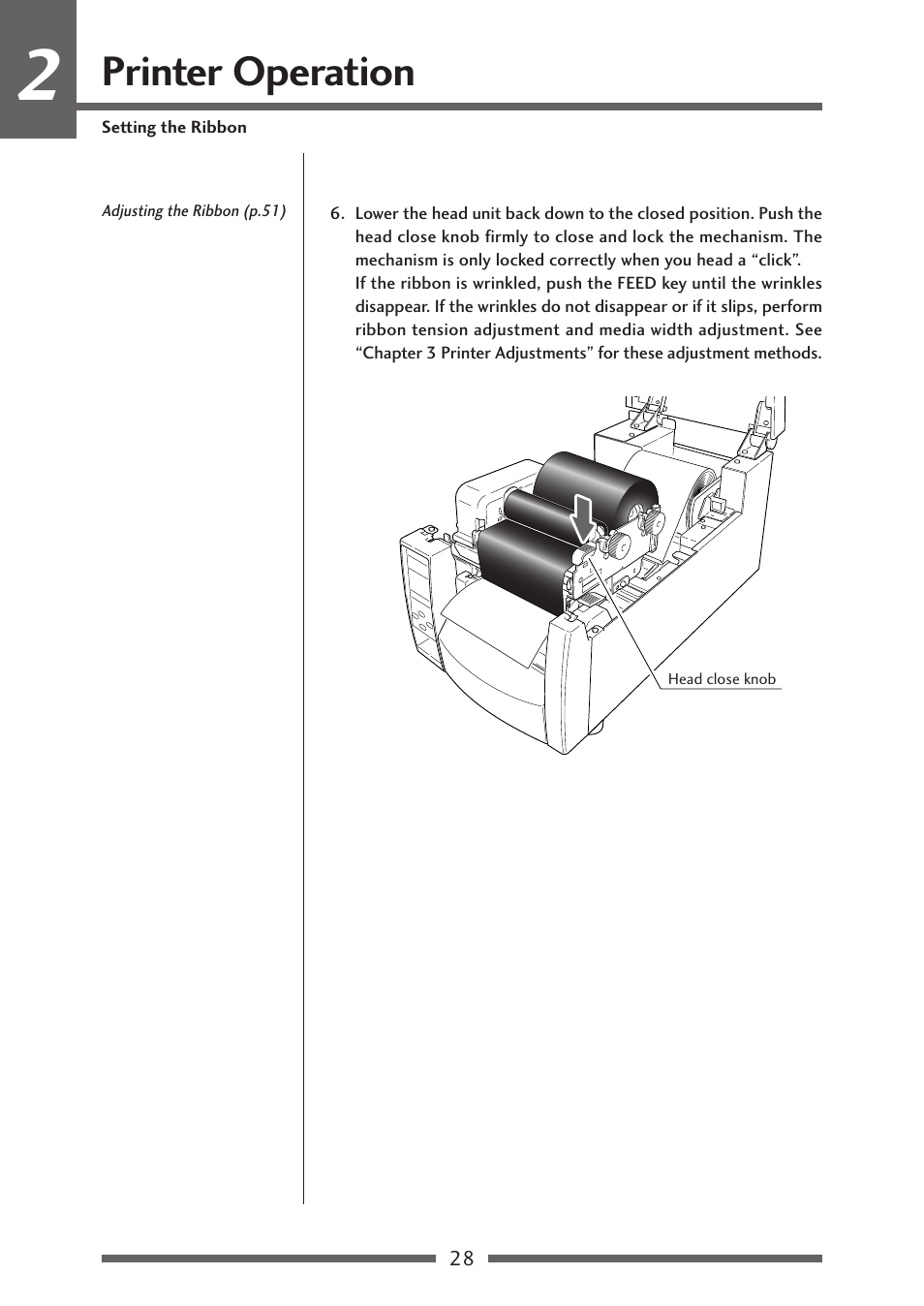 Printer operation | Citizen Systems Citizen CL-S700 User Manual | Page 28 / 70