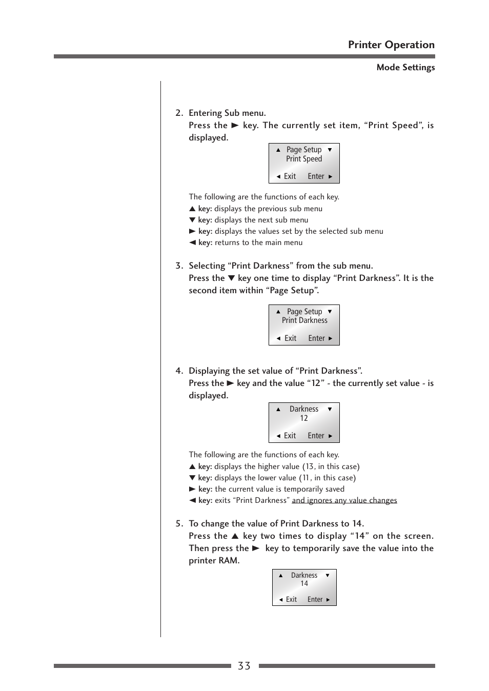 33 printer operation | Citizen Systems Citizen CL-S700 User Manual | Page 33 / 70