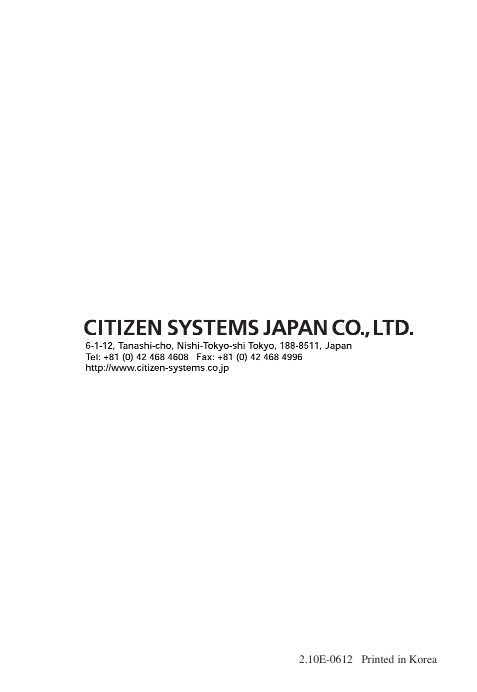 Citizen Systems Citizen CMP-10BT User Manual | Page 41 / 41