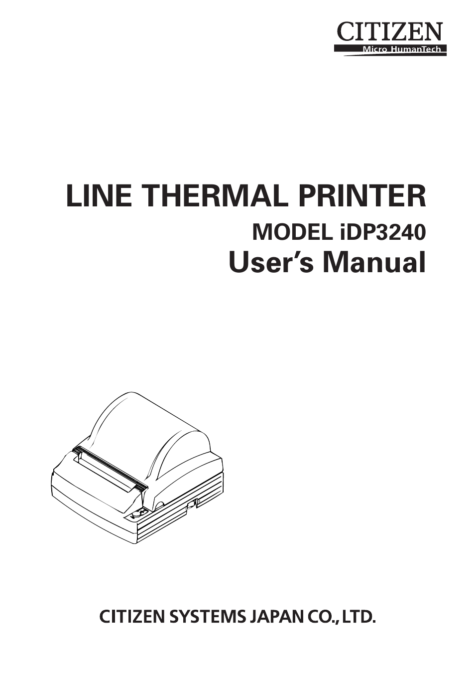 Citizen Systems iDP3240 User Manual | 231 pages