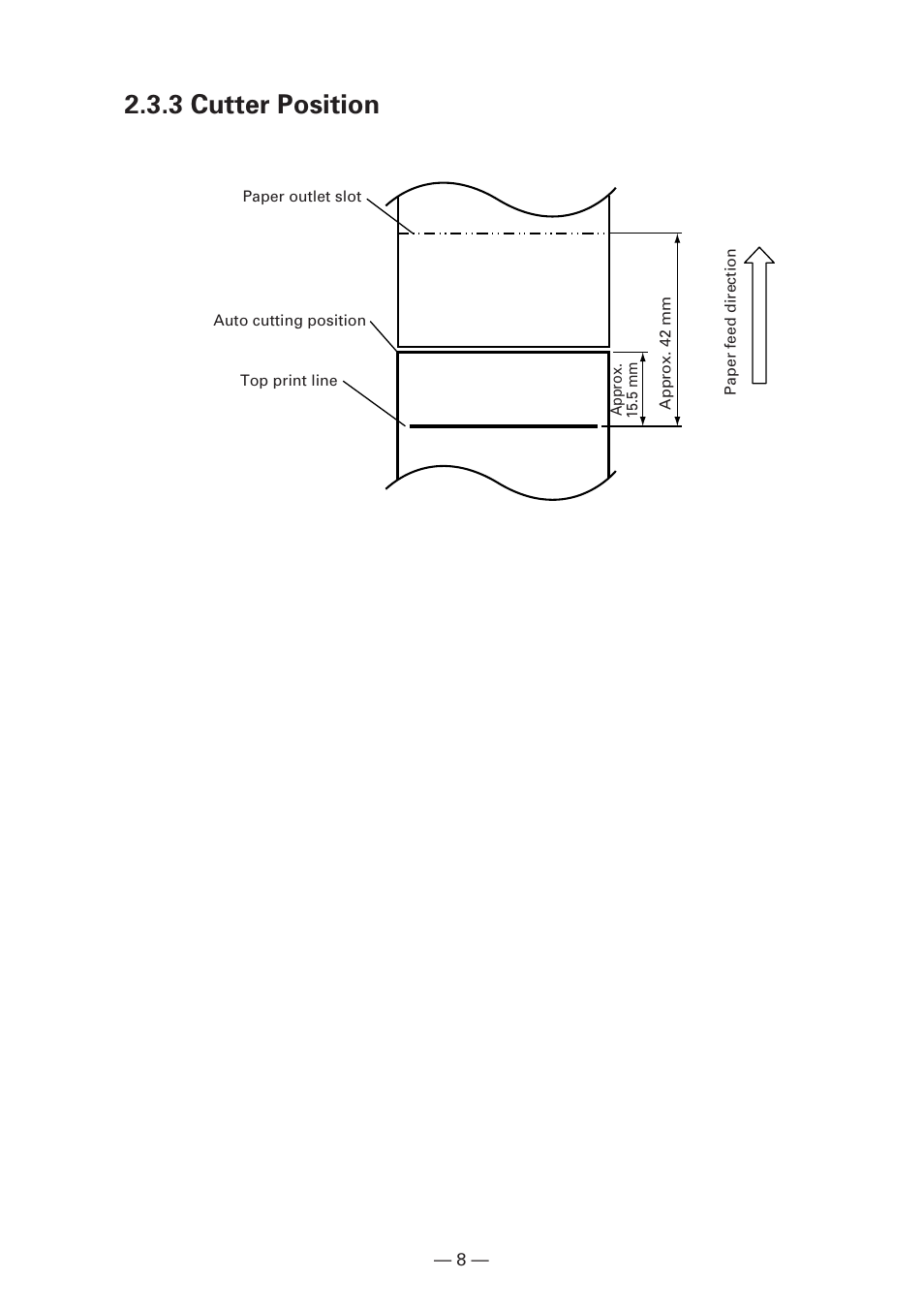 3 cutter position | Citizen Systems iDP3240 User Manual | Page 28 / 231